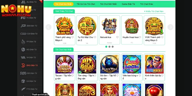 Người chơi được lựa chọn game slot theo chủ đề đa dạng