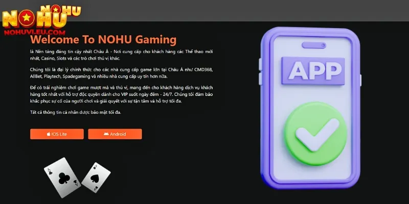 Ứng dụng trên điện thoại giúp người chơi tham gia tiện lợi